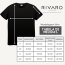 Kit 3 Camisetas RIVARO® Algodão Premium Cotton 40.1